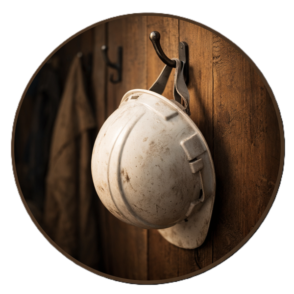Built With This hard hat logo